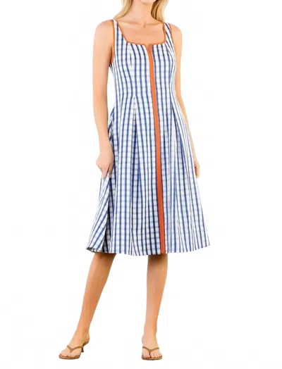 Thml Blair Midi Dress In Navy In Multi