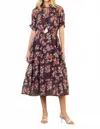 Thml Brandi Midi Dress In Plum In Pink