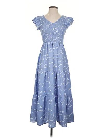 Pre-owned Thml Casual Dress In Blue