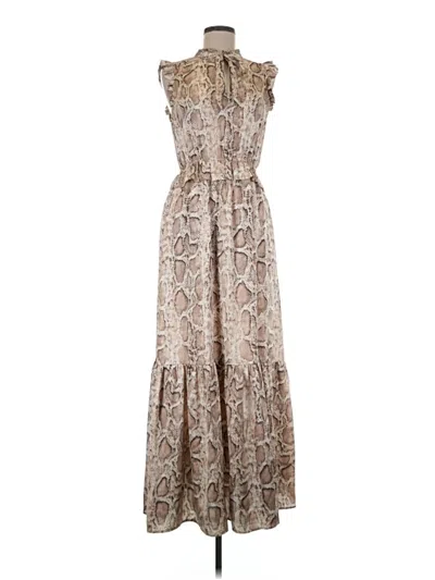 Pre-owned Thml Casual Dress In Brown