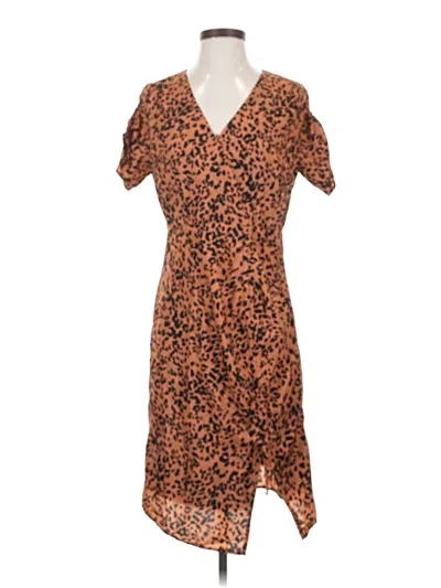 Pre-owned Thml Casual Dress In Brown