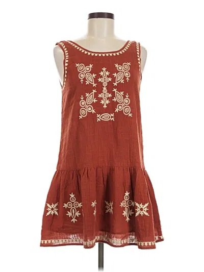 Pre-owned Thml Casual Dress In Brown