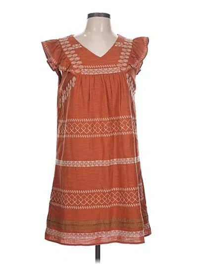 Pre-owned Thml Casual Dress In Brown