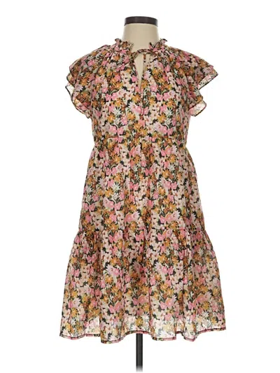 Pre-owned Thml Casual Dress In Brown