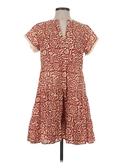 Pre-owned Thml Casual Dress In Burgundy