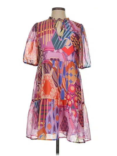 Pre-owned Thml Casual Dress In Purple