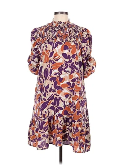 Pre-owned Thml Casual Dress In Purple
