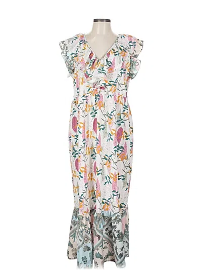 Pre-owned Thml Casual Dress In White