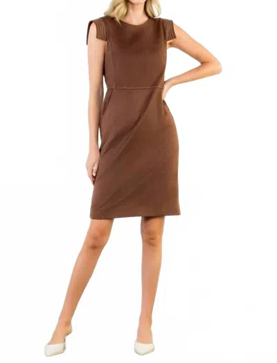 Thml Channing Midi Dress In Brown