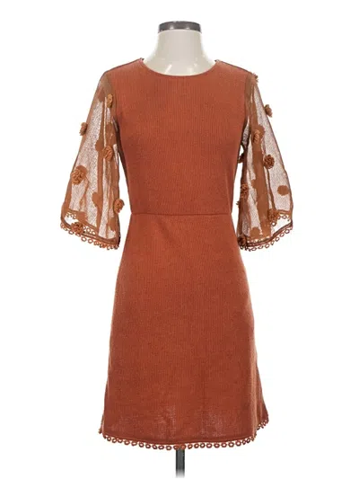 Pre-owned Thml Cocktail Dress In Brown
