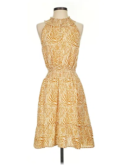 Pre-owned Thml Cocktail Dress In Gold