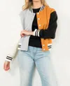 Thml Colorblock Button Up Jacket In Multi In Multi