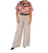 Thml Colorful Puff Sleeve Top In Green, Clay, Pinks And Creams In Multi