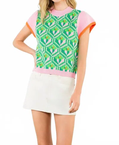 Thml Constance Sweater Tee In Pink