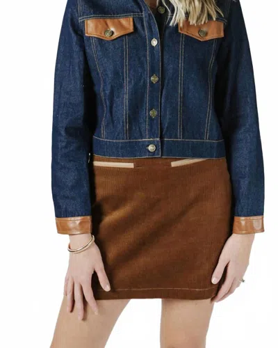 Thml Corduroy Skirt In Brown