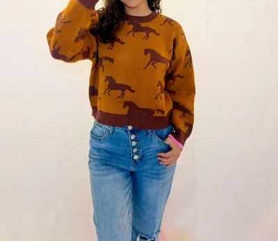 Thml Dallas Knit Sweater In Brown