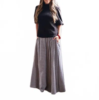 Thml Daphne Puff Sleeve Top In Black