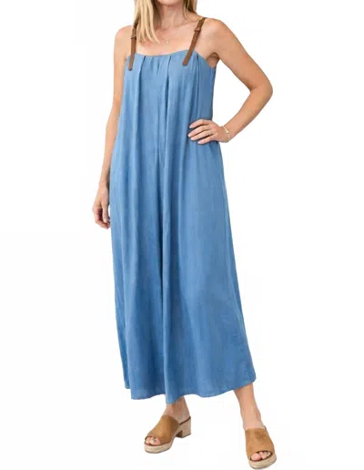 Thml Denim Midi Dress In Blue