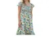 Thml Polka Dot Smocked Midi Dress In Multi In Multi