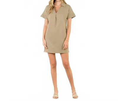 Thml Eliza V Neck Dress In Vine In Neutral