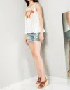 Thml Embroidered Knit Tank In White