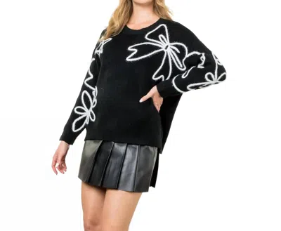 Thml Embroidered Sweater In Black