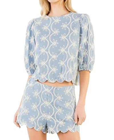 Thml Everlasting Love Top In Blue