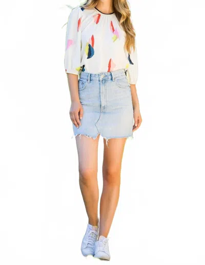 Thml Fancy Like Printed Top In White Multi