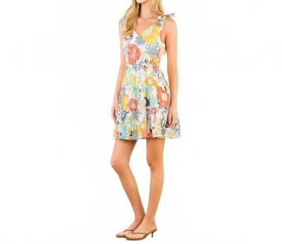Thml Floral Dress In Mustard Multi