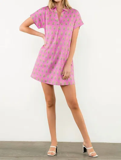 Thml Floral Dress In Pink And Green