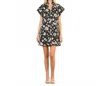Thml Floral Mini Dress In Black/brown In Black