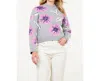 Thml Flower Knit Sweater In Grey/pink In Multi