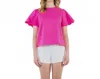 Thml Flutter Sleeve Blouse In Pink In Pink