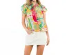 Thml Flutter Sleeve Floral Top In Pink Multi In Multi