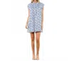 Thml Flutter Sleeve Print Dress In Blue In Blue
