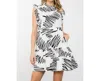 Thml Flutter Sleeve Tiered Dress In White In White