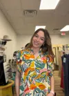Thml Flutter Sleeve Top In Green Multi In Multi