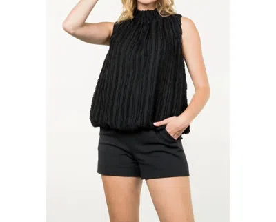 Thml Fringe Detail Sleeveless Top In Black