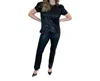 Thml Gabi Sequined Top In Black In Black