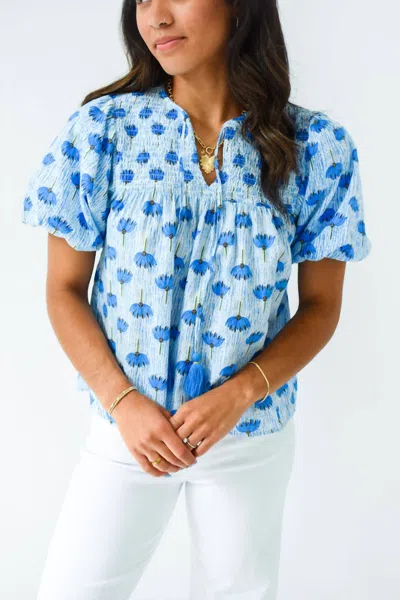 Thml Gavin Top In Blue-tanical
