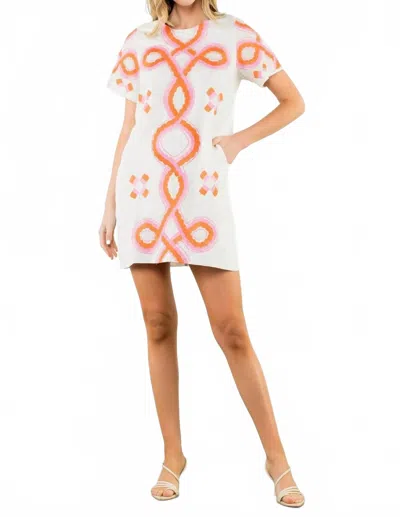 Thml Hazel Embroidered Mini Dress In Cream In White