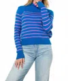Thml Heidi Sweater In Blue/pink In Blue