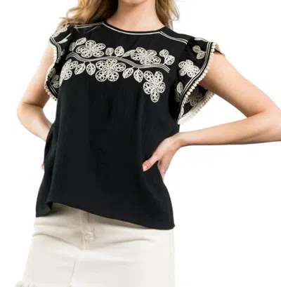 Thml Hold Me Close Top In Black
