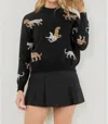 Thml Jaguar Knit Sweater In Black In Black