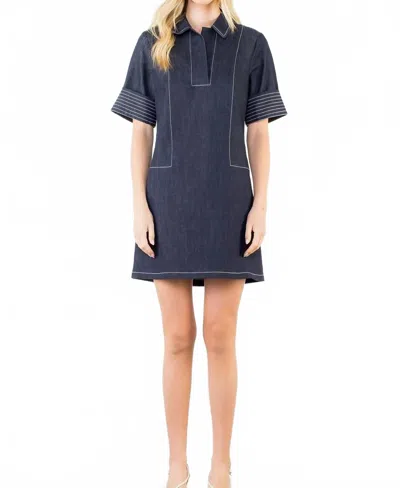 Thml Jen Denim Dress In Blue