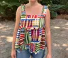 Thml Kiani Tank In Cream Multi In Beige