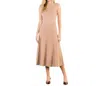 Thml Knit Midi Dress In Tan In Brown