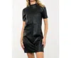 Thml Lena Shift Dress In Black In Black