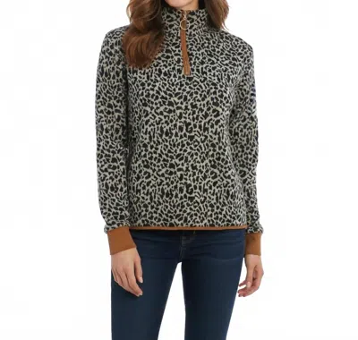 Thml Leopard Print Sweater In Multi In Blue