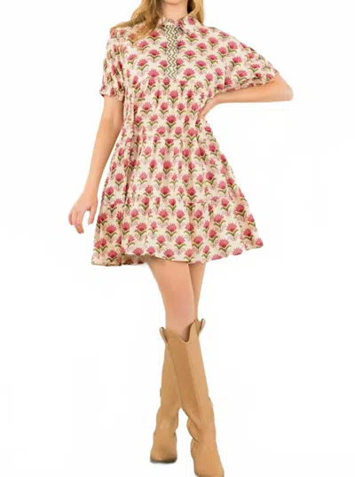 Thml Liliana Floral Dress In Multicolor In Pink